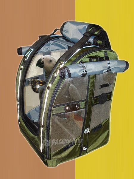 BIRD BAG stainless steel wire mesh Medium Olive with reflect