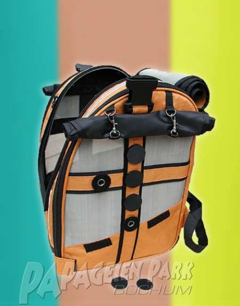 BIRD BAG Edelstahl Klein Gold mit Reflektorstreifen