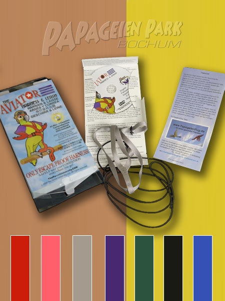 Aviator Fluggeschirr & Leine MEDIUM in diversen Farben