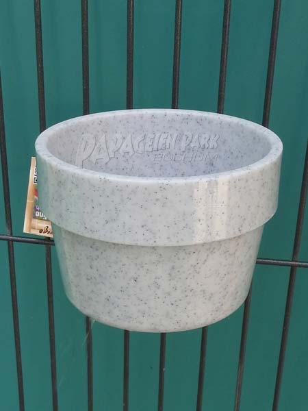Futternapf Kunststoff mit Anschraubhalter abnehmbar 9 5 cm