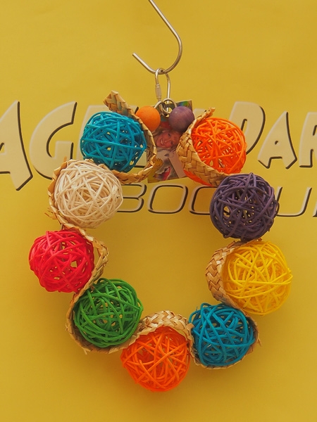 H&auml;ngespielzeug Weidenball Kreis 20cm