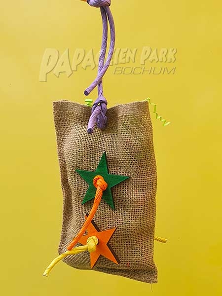 Jute surprise bag 14 x 24cm