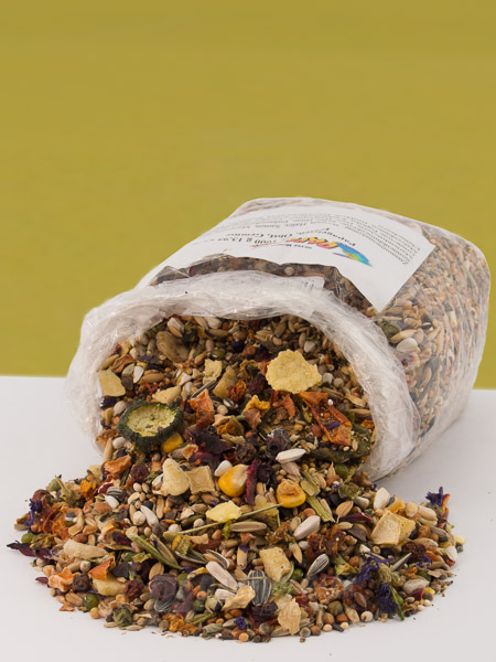 Heike Mundt& 039;s Papageienfutter Bl&uuml;ten Obst Gem&uuml;se 1Kg