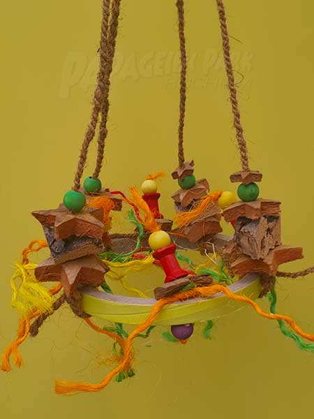 Papageien Adventskranz 23cm