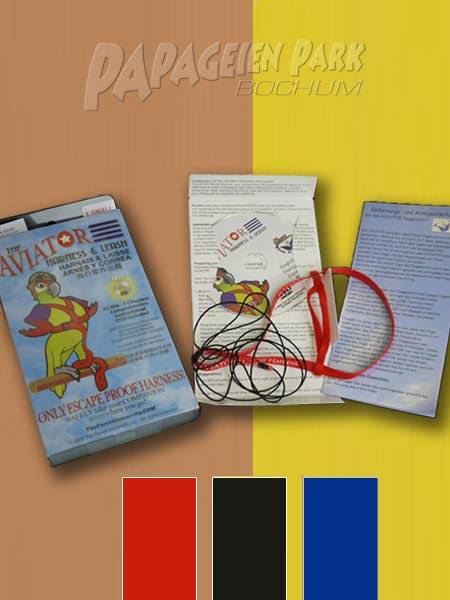 Aviator Fluggeschirr & Leine MINI in diversen Farben