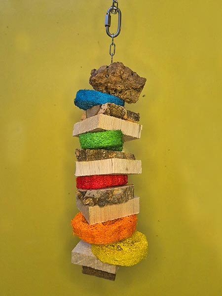 Kork & Luffa & Balsa H&auml;ngespielzeug 30cm