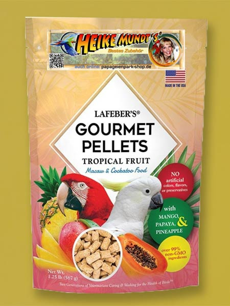 Gourmet Pellets Tropische Fr&uuml;chte Ara 567 Gramm