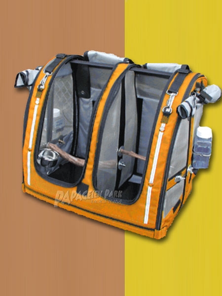 BIRD BAG DUO stainless steel wire mesh Medium Gold with ref