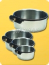 Bird bowl staineless steel - with screw on mount 10cm - 0,3 L